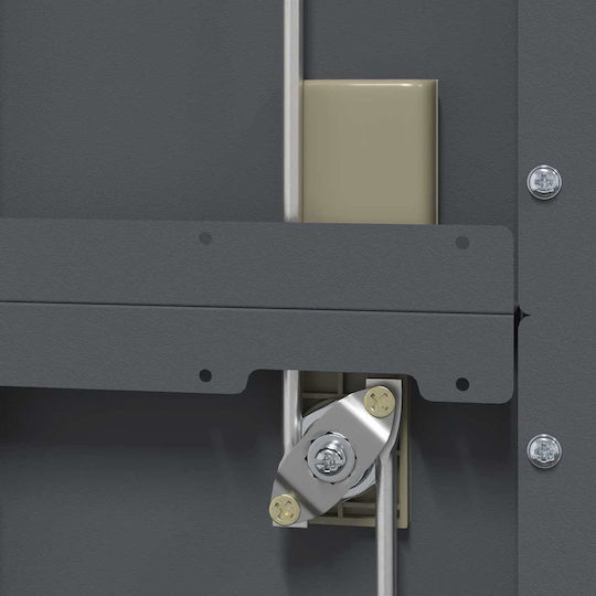 Metall-Aufbewahrungsschrank mit 2 Schubladen L60 x B40 x H145 cm