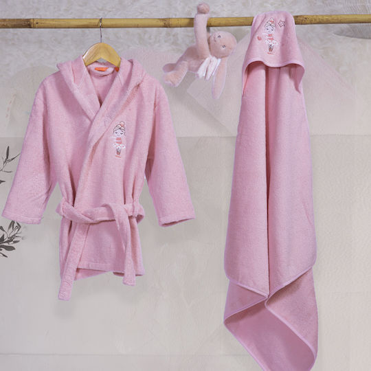Nef-Nef Homeware Παιδικό Μπουρνούζι Ballerine World L.lilac με Κουκούλα Nef-Nef Homeware Παιδικό Μπουρνούζι Ballerine World L.lilac με Κουκούλα