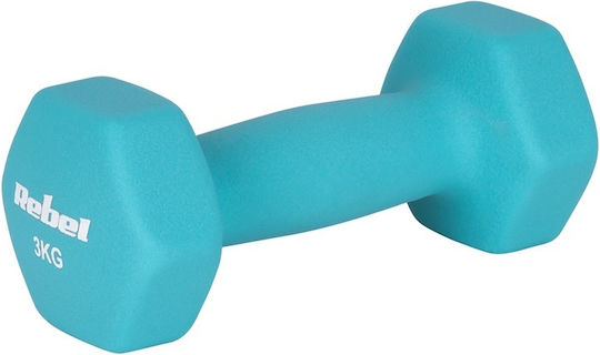 Rebel Set Hanteln, sechseckig, aus Neopren, 2 x 3 kg