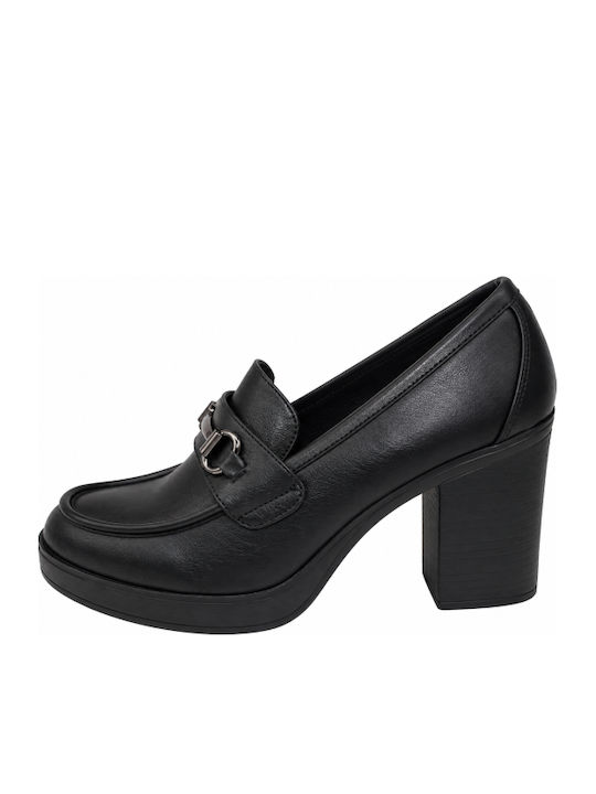Black High-Heel Pumps WM-MP354-12-27HH-BLACK