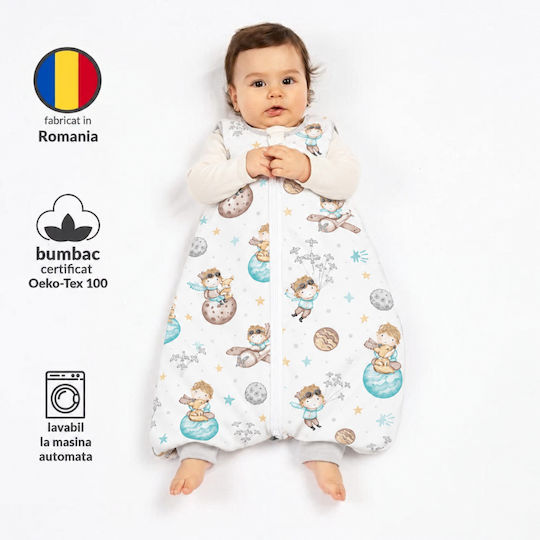 Kidizi Sac de dormit de primăvară cu picioare 1 tog gri