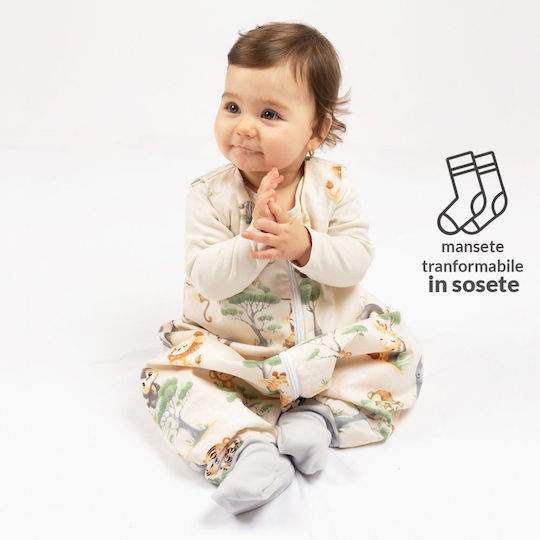 Kidizi Sac de dormit de primăvară cu picioare 1 tog gri