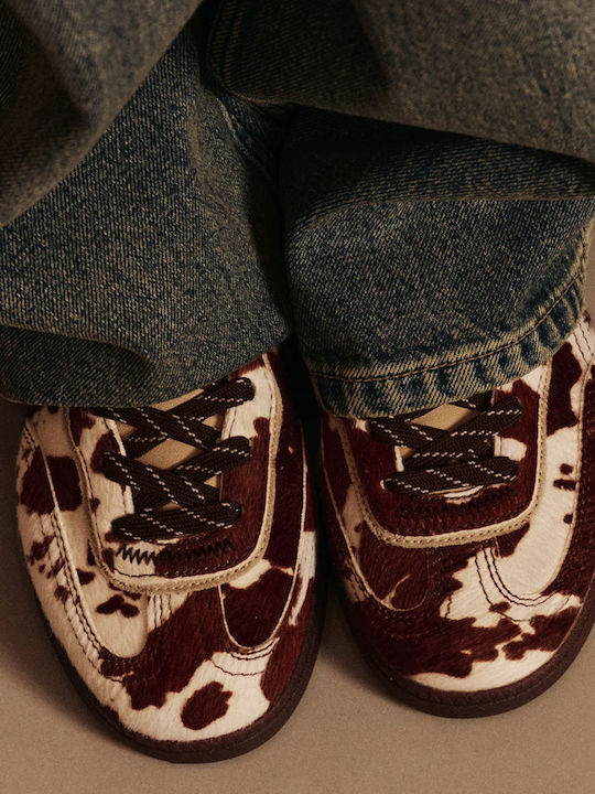 Park Cow Sneakers Ecru-Maro