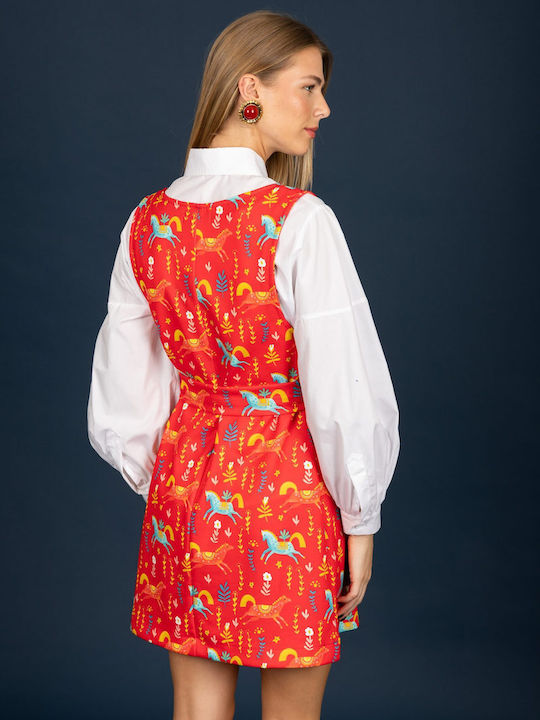 Мини рокля Red
