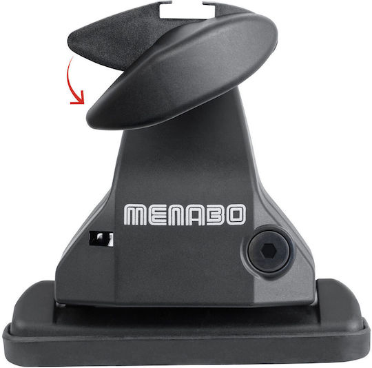Menabo Komplettes Set Autodachträger Aluminium Omega Plus M 112 Cm Silber Alfa Romeo Giulietta 5-Türen 2010>-2 Stück 11480 Mb+14720 Mb Mp.ar.14720/mb-omgps-8