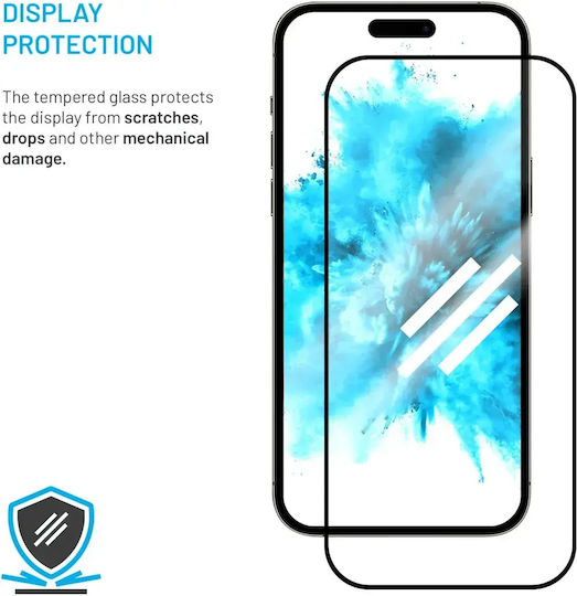 Fixed Tempered Glass Full Coverage Screen Protector Compatible with Samsung Galaxy A27 5G 2 Pieces Black