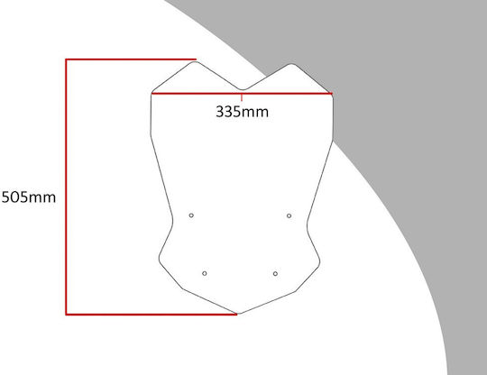 Powerbronze Getöntes Visier Motorrad PB-420-Y149-001-33203