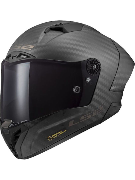 LS2 Thunder Gp Ff805 Aero Matt Carbon Cască Moto Față întreagă ECE 22.06 1280gr cu Pinlock