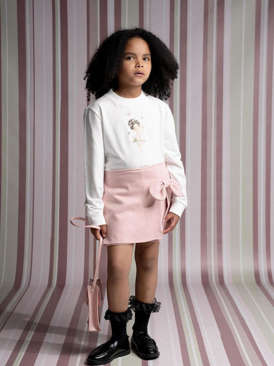Evita Kids Shorts Set Ecru-Pink 3 Pieces