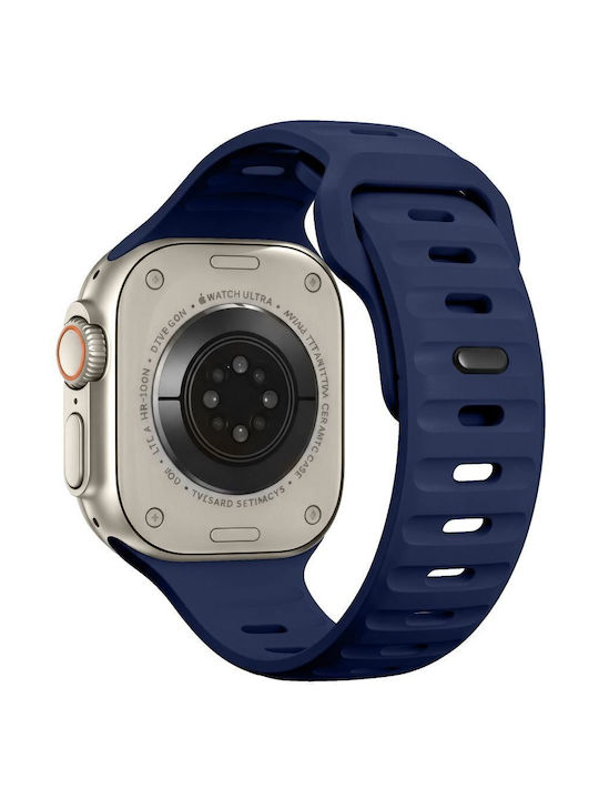 Tech-protect Silicone Line Apple Watch 8 9 10 11 12 Se Ultra 44 45 46 49 Mm Atlantic Blue 5906302399024