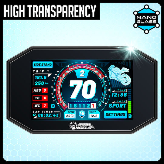 Nano Glass Displayschutzfolie für BMW Navigator 4 GPS Zubehör Set 2 Ultra Clear