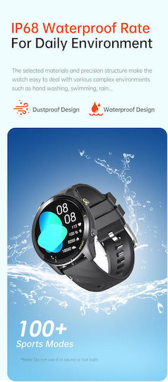Awei H36 Smartwatch with Heart Rate Monitor (Rose Gold)