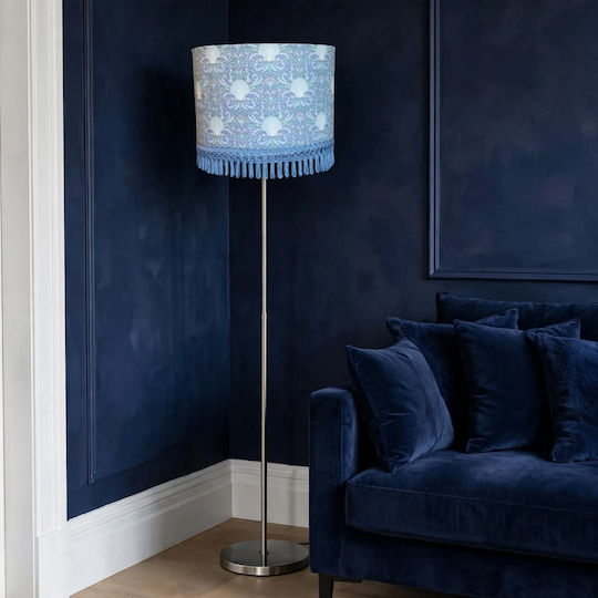 Oxygen Floor Lamp with E27 Bulb Holder Blue