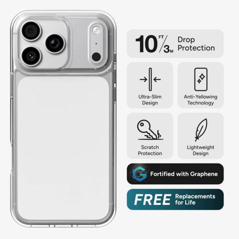 Zagg Crystal Palace Lite Snap Apple Iphone 18 Pro Max/17 Pro Max