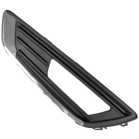 Ford Focus Iii Fl 12-16 Halogens Front Bumper Grille Trap Black + Chrome Left + Right 2 Pcs Set