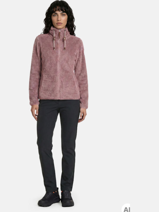 Fleece Women's Cardigan Amethyst