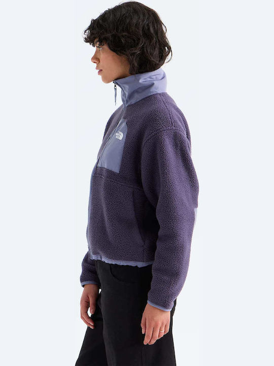 Yumiori Fleece Γυναικεία Ζακέτα με Φερμουάρ Endless Dusk/grounded Plum