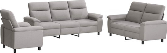 Wohnzimmermöbel-Set 3-Sitzer & 2-Sitzer & Sessel
