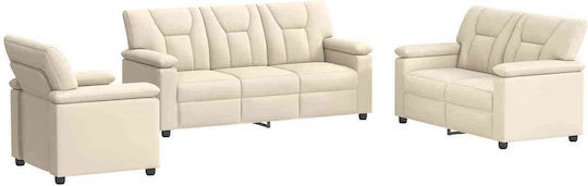Living Room Furniture Set 3-Seater & 2-Seater & Armchair