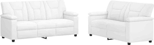 Set de Mobilier pentru Living Canapea cu 2 Locuri și Fotoliu
