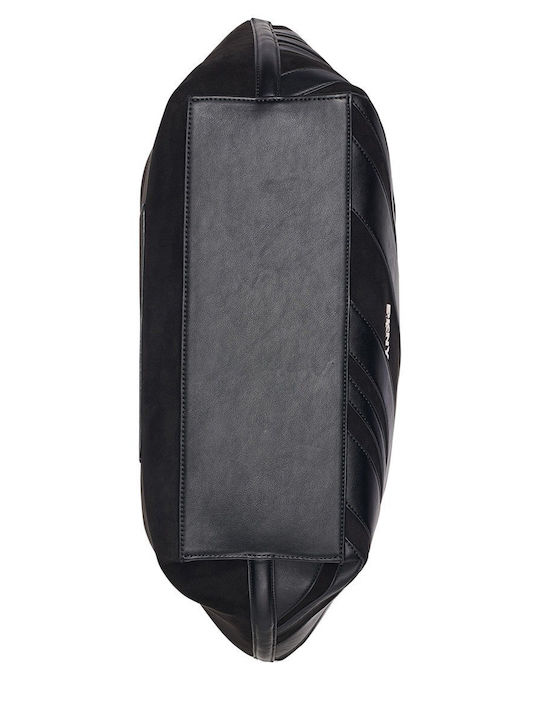 Paula Fabric Women's Tote Bag Black / Silver