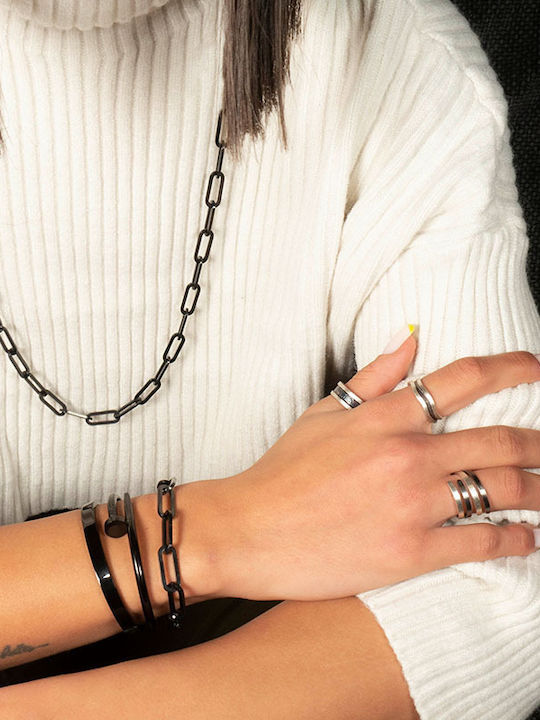 Theodora's Jewellery Brățară din Oțel Inoxidabil JT-B019-Neagră