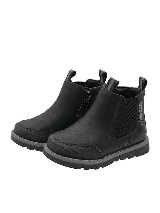 Ghete pentru Copii cu Fermoar Negre