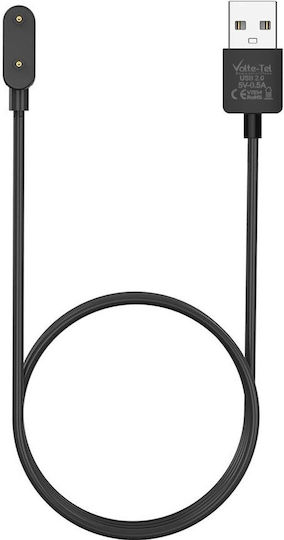 Volte-Tel Ladekabel USB-A für Huawei Band 11 Pro 1,62" VT854 1 m Schwarz Volte-Tel