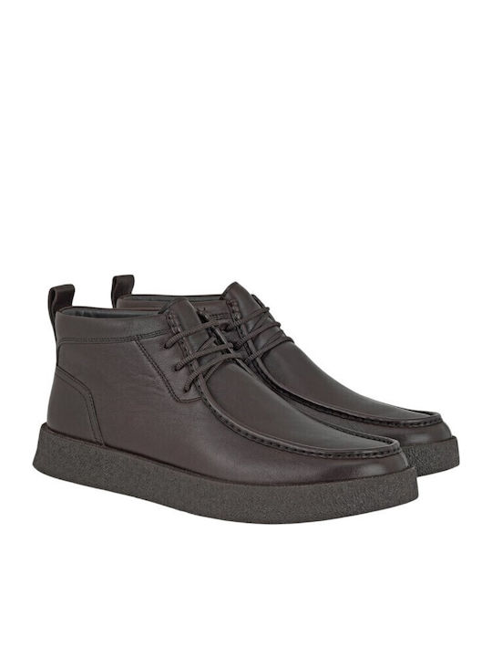 Braune Leder-Herrenstiefel