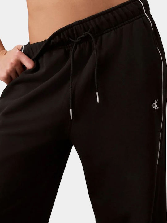 Pantaloni de Trening Evazați cu Talie Înaltă Negri