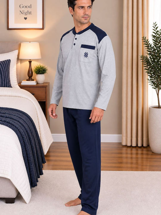 Rimoli Winter Men's Pyjamas Grey