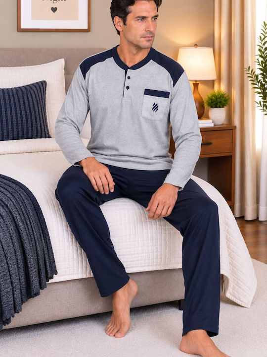 Rimoli Winter Men's Pyjamas Grey