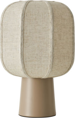 Eurolamp Table Lamp for E27 Socket with Beige Shade and Base