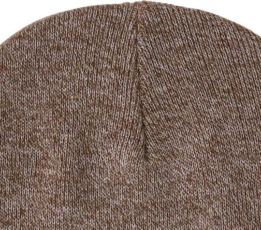 Unisex Beanie Knitted Hat in Brown
