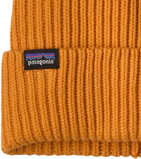 Unisex Beanie Knitted Hat in Orange