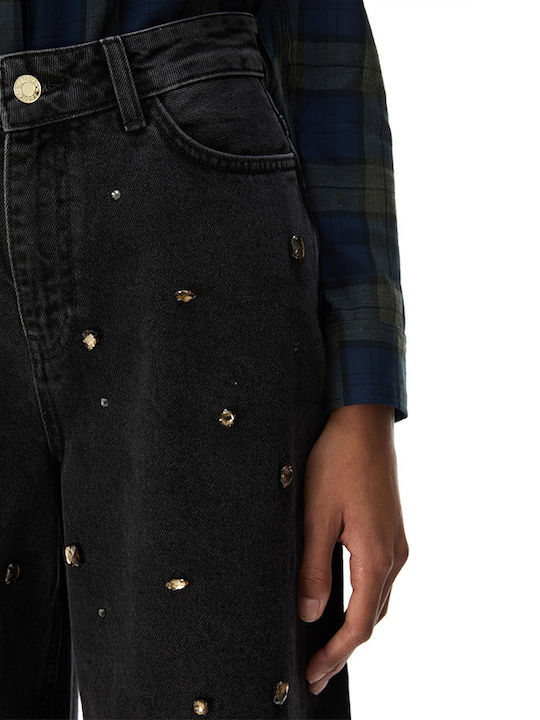 Damenjeans in geradem Schnitt Schwarz