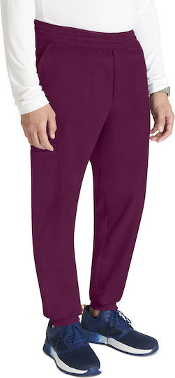 Cherokee Pantaloni Medicali Bărbătești Burgundy