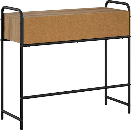 Console Table in Wood & Metal Brown L90xW33xH80.5 cm