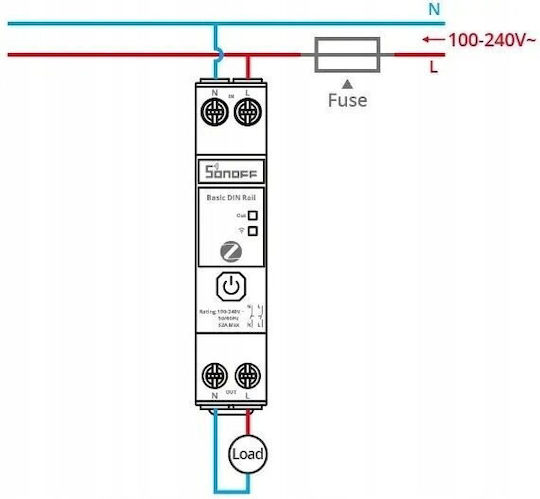 Sonoff Smart Switch ZigBee 32A (με Ουδέτερο)