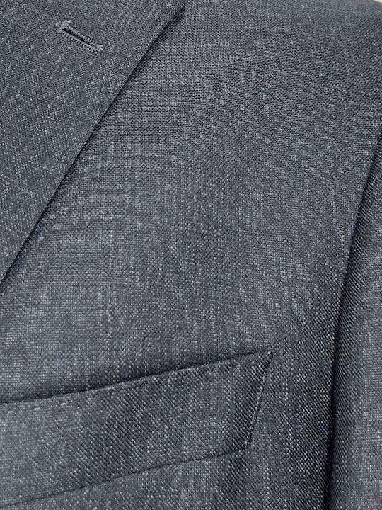 Мъжки костюм с нормална кройка Grey