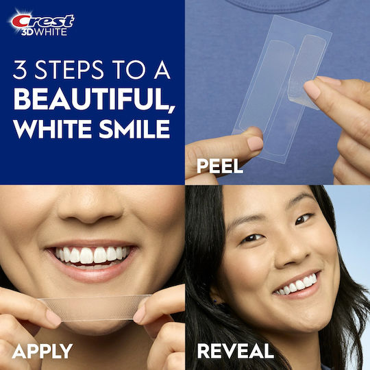 Crest 3d White Benzi Pentru Albirea Dinților 10 Bucăți