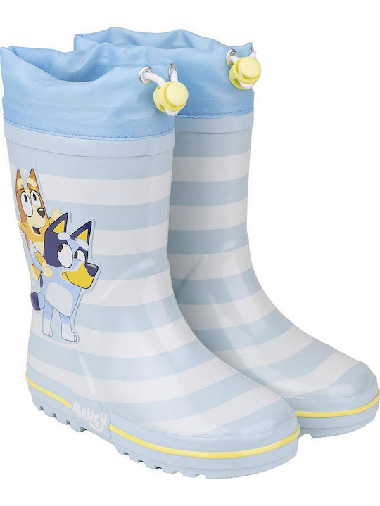 Kinder Gummistiefel mit Innenfutter Bluey Hellblaue