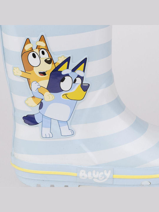 Kinder Gummistiefel mit Innenfutter Bluey Hellblaue