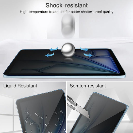 Privacy Tempered Glass Screen Protector Apple Ipad Air 11" M4 2026 7th Gen M3 2025 6th Gen M2 2024