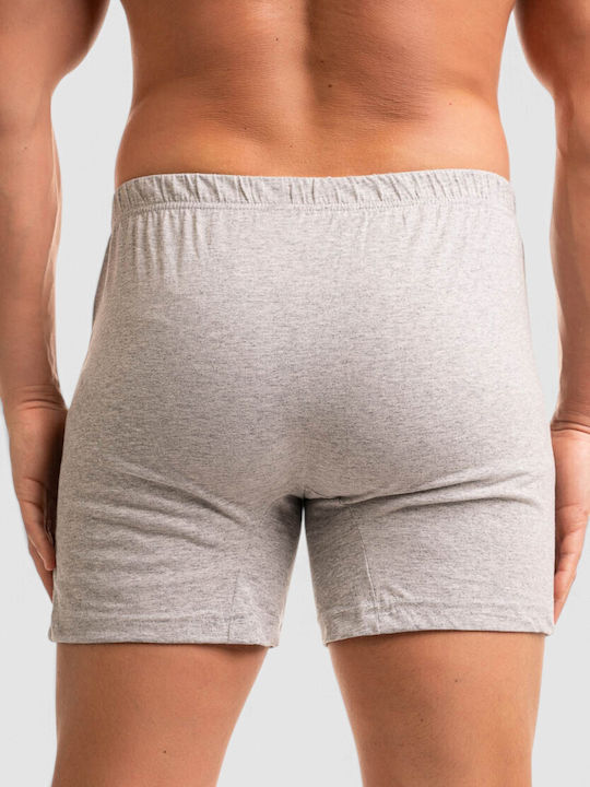 Men's Grey Printed Boxer