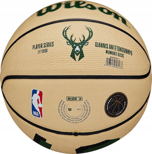 Wilson Player Icon Mini Basketball Innenbereich / Draußen Giannis Antetokounmpo