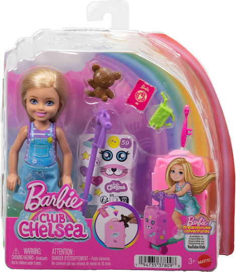 Barbie Limitless Adventure & Scooter Koffer-Puppe Chelsea für Kinder ab 3 Jahren