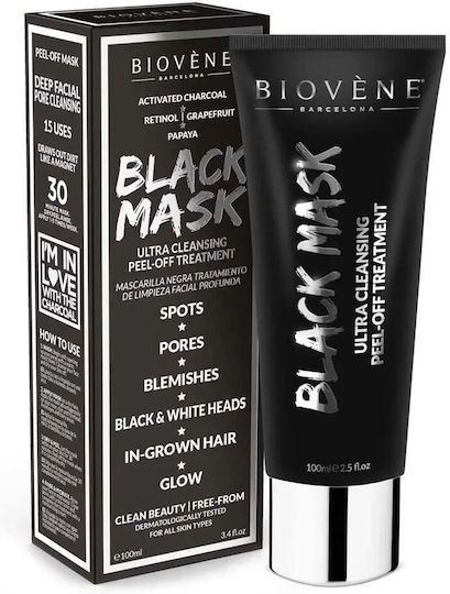 Biovene Черна Маска За Лице Peel-Off 100ml