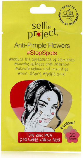 Stopspots Anti-pimple Patches Ακμή Σχήμα Λουλουδιού 20τμχ