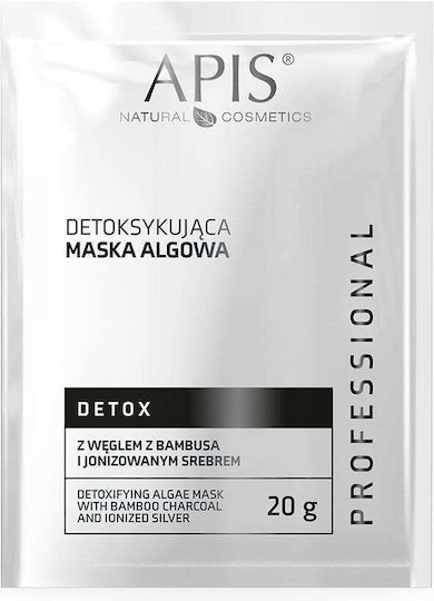 Apis Detox Detoxifying Algae Mask Bamboo Charcoal Ionized Silver 20g